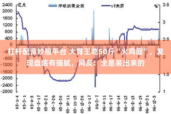 杠杆配资炒股平台 大胃王吃50斤“火鸡面”，发现盘底有猫腻，网友：全是装出来的