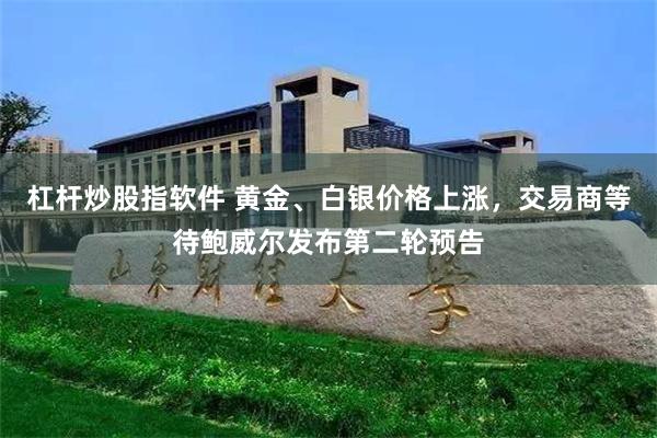 杠杆炒股指软件 黄金、白银价格上涨，交易商等待鲍威尔发布第二轮预告